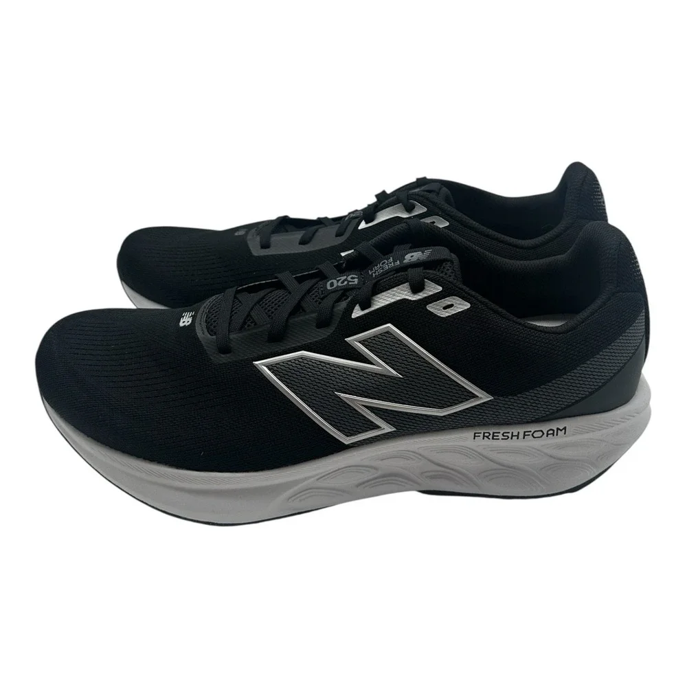 New Balance Fresh Foam 520 V9 Running Shoes Mens 15 D Black Grey Sneaker M520LK9